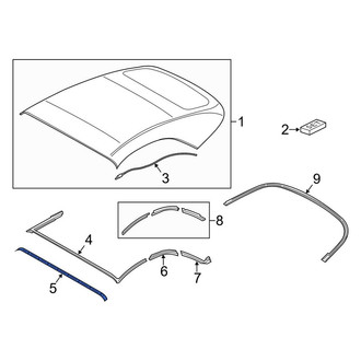 Porsche OE - Front Convertible Top Mounting Plate