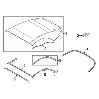 Porsche OE - Roof - Top & Components (Carrera / Carrera 4 GTS / Carrera GTS / Carrera T Convertible)