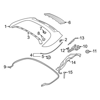 Porsche OE - Roof - Exterior Trim (Carrera / Carrera 4 / Carrera 4S / Carrera S Convertible)