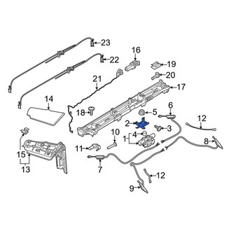 Porsche OE - Convertible Top Hydraulic Pump Bracket