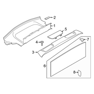 Porsche OE - Roof - Stowage Compartment (Carrera / Carrera 4 / Carrera 4S / Carrera S Convertible)