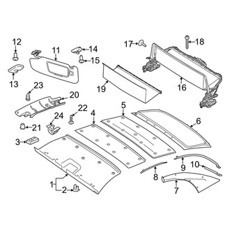 Porsche OE - Roof - Interior Trim (Carrera / Carrera 4 GTS / Carrera GTS / Carrera T Convertible)