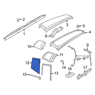 Porsche OE - Left Body B-Pillar Molding