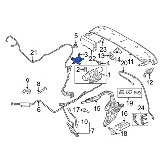 Porsche OE - Convertible Top Hydraulic Pump Bracket