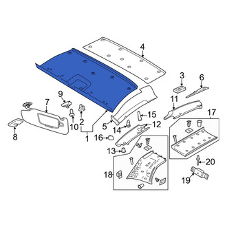 Porsche OE - Rear Headliner