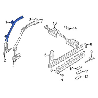 Porsche OE - Right Upper Body A-Pillar