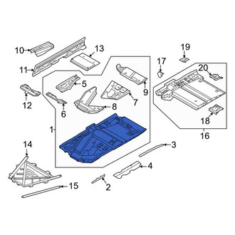 Porsche OE - Front Left Floor Pan