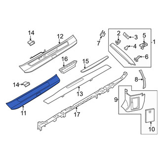 Porsche OE - Right Door Sill Plate