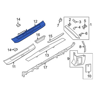 Porsche OE - Left Door Sill Plate