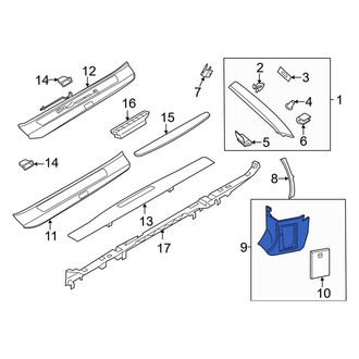 Porsche OE - Right Kick Panel Trim