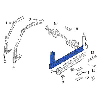 Porsche OE - Left Rocker Panel
