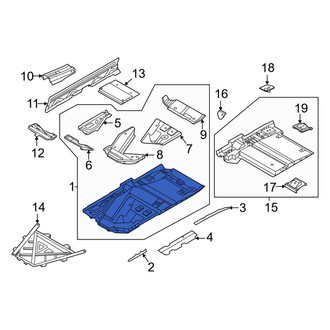 Porsche OE - Front Left Floor Pan
