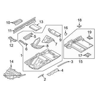 Porsche OE - Pillars, Rocker & Floor - Floor & Rails (Targa 4 GTS)