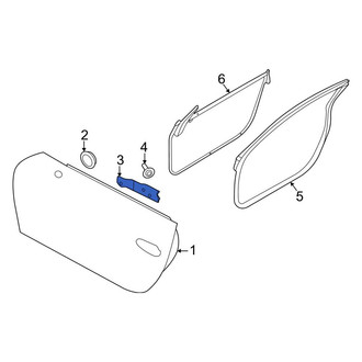 Porsche OE - Right Door Shell Insulator