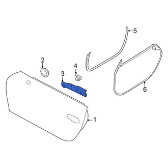 Porsche OE - Right Door Shell Insulator