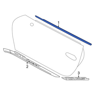 Porsche OE - Front Right Door Belt Molding