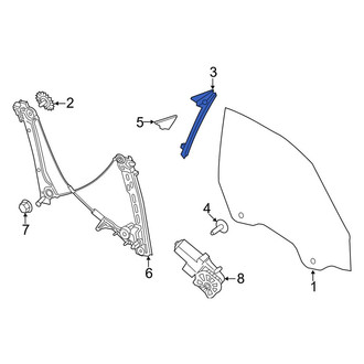 Porsche OE - Front Right Window Regulator Guide