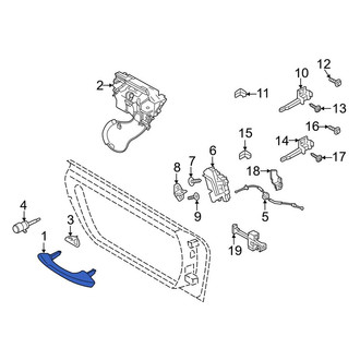 Porsche OE - Front Right Outer Exterior Door Handle