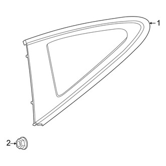 Porsche OE - Quarter Panel - Glass (Carrera / Carrera 4 / Carrera 4S / Carrera S Coupe)
