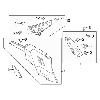 Porsche OE - Quarter Panel - Interior Trim (Carrera / Carrera 4 / Carrera 4S / Carrera S Coupe)