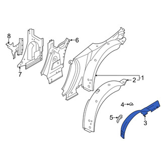 Porsche OE - Rear Right Inner Wheel Housing Side Panel