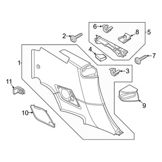 Porsche OE - Quarter Panel - Interior Trim (Carrera / Carrera 4 GTS / Carrera GTS / Carrera T Convertible)