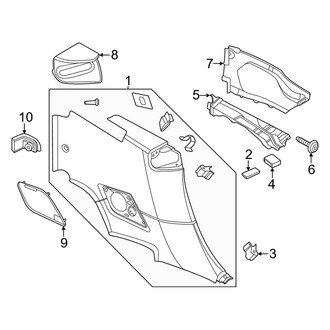 Porsche OE - Quarter Panel - Interior Trim (Targa)