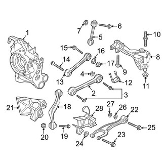 Porsche OE - Rear Suspension - Suspension Components (W/O Rear Steering)