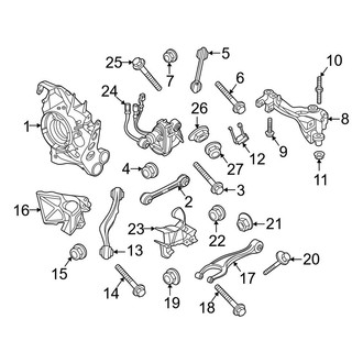 Porsche OE - Rear Suspension - Suspension Components (With Rear Steering), (Carrera 4 GTS / Carrera GTS / Carrera T / Targa 4 GTS)