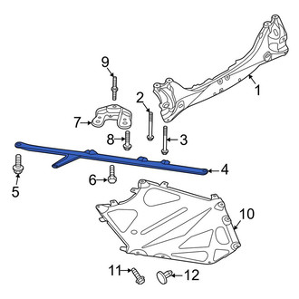 Porsche OE - Left Suspension Subframe Crossmember Brace