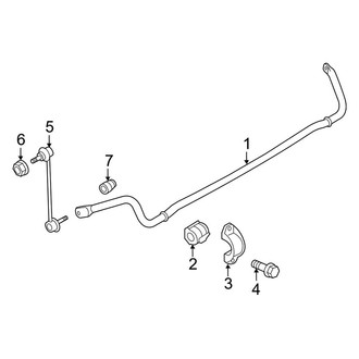 Porsche OE - Rear Suspension - Stabilizer Bar & Components (W/O Dynamic Chassis Control), (Carrera / Carrera 4 GTS / Carrera GTS / Targa 4 GTS)