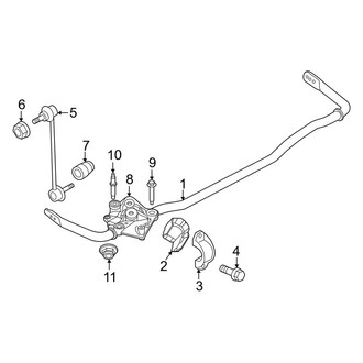 Porsche OE - Rear Suspension - Stabilizer Bar & Components (W/O Dynamic Chassis Control), (GT3 RS / GT3 Touring Package)
