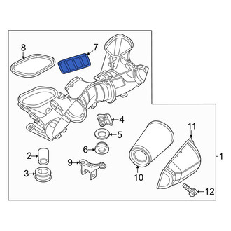Porsche OE - Left Engine Air Intake Hose Debris Screen