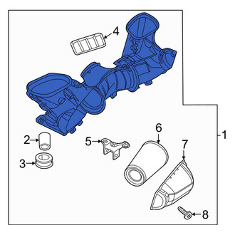 Porsche OE - Air Filter and Housing Assembly