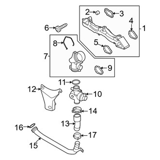 Porsche OE - Cooling - Hoses & Lines (Water Manifold), (3.0L)