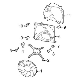 Porsche OE - Cooling Fan (3.0L)