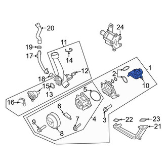Porsche OE - Engine Coolant Pipe