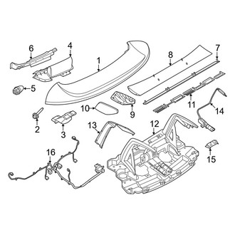 Porsche OE - Engine Lid - Spoiler (GT3 RS / GT3 Touring Package)