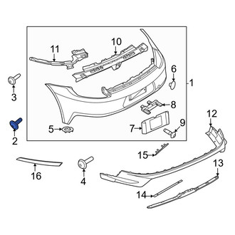 Porsche OE - Bumper Cover Screw