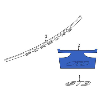 Porsche OE - Rear Bumper Cover Emblem Bracket