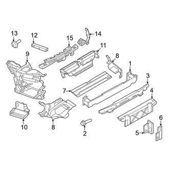Porsche OE - Rear Bumper - Bumper & Components (Impact Bar and Brackets), (Dakar)