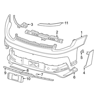 Porsche OE - Rear Bumper - Bumper & Components (Bumper Cover & Mounts), (GT3 RS / GT3 Touring Package)