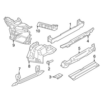 Porsche OE - Rear Bumper - Bumper & Components (Impact Bar and Brackets), (GT3 RS / GT3 Touring Package)