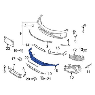 Porsche OE - Front Right Upper Spoiler