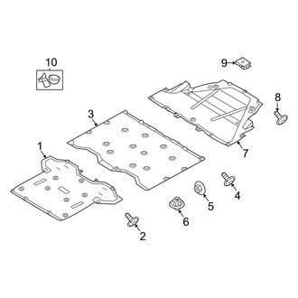 Porsche OE - Front Structural Components - Splash Shields (3.7L)