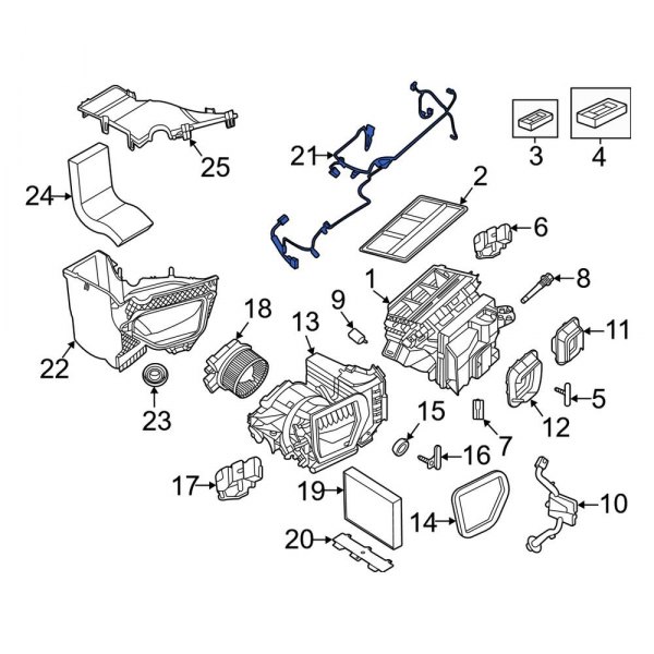 HVAC System Wiring Harness