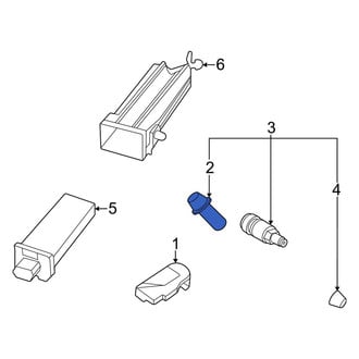 Porsche OE - Tire Pressure Monitoring System (TPMS) Sensor Bolt