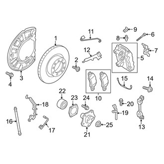 Porsche OE - Front Suspension - Brake Components (Turbo)