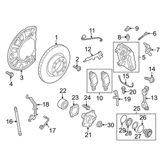 Porsche OE - Front Suspension - Brake Components