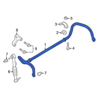 Porsche OE - Front Suspension Stabilizer Bar